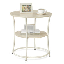 Round End Table with 2 Shelves - product view 6