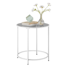 Baris Collection - Glass End Table with Metal Frame - product view 3