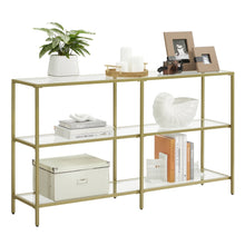 Modern Design Golden Glass Console Sofa Table - product view 4