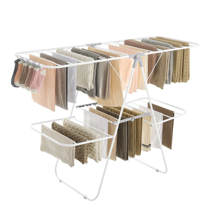 Clothes Drying Rack with Adjustable Shelves - product view 1
