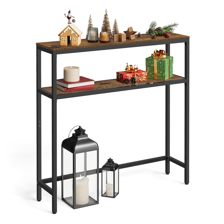 2-Tier Sofa Table Narrow Entryway Table - product view 1