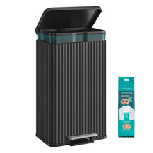 Stainless Steel Garbage Can with Lid and Removable Inner Bucket - product view 1