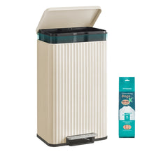 Stainless Steel Garbage Can with Lid and Removable Inner Bucket - product view 5