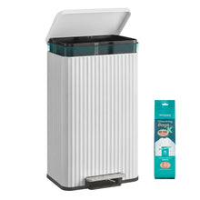 Stainless Steel Garbage Can with Lid and Removable Inner Bucket - product view 3