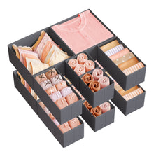 Foldable Fabric Storage Bins for Socks, Underwear, Bras, Ties, Scarves - product view 1