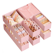 Foldable Fabric Storage Bins for Socks, Underwear, Bras, Ties, Scarves - product view 2
