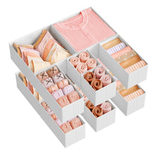 Foldable Fabric Storage Bins for Socks, Underwear, Bras, Ties, Scarves - product view 3