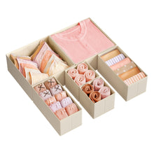 Foldable Fabric Storage Bins for Socks, Underwear, Bras, Ties, Scarves - product view 6