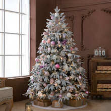 Artificial Simulation Falling Snow Christmas Decor Tree with String Lights - product view 8