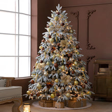 Artificial Simulation Falling Snow Christmas Decor Tree with String Lights - product view 3