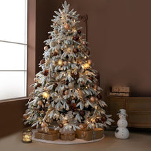 Artificial Simulation Falling Snow Christmas Decor Tree with String Lights - product view 5