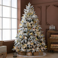 Artificial Simulation Falling Snow Christmas Decor Tree with String Lights - product view 4
