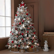 Artificial Simulation Falling Snow Christmas Decor Tree with String Lights - product view 1