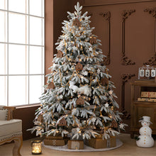 Artificial Simulation Falling Snow Christmas Decor Tree with String Lights - product view 6