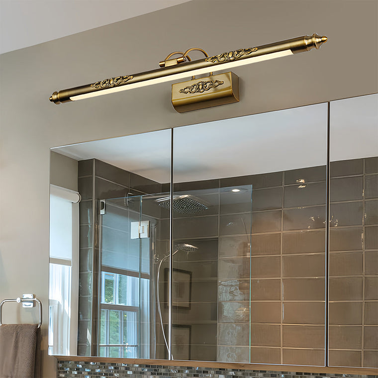 Brass Bathroom Vanity Light Fixtures Retro Antique Acrylic Light - product view 1