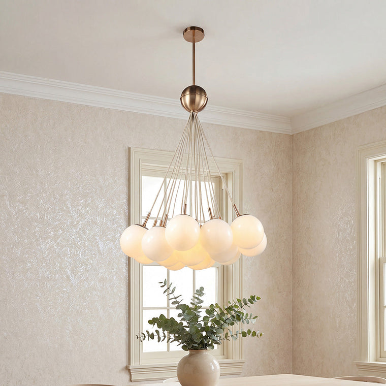 Bubble Glass Chandelier Chic Luxurious Ceiling Light Nordic Unique - product view 1