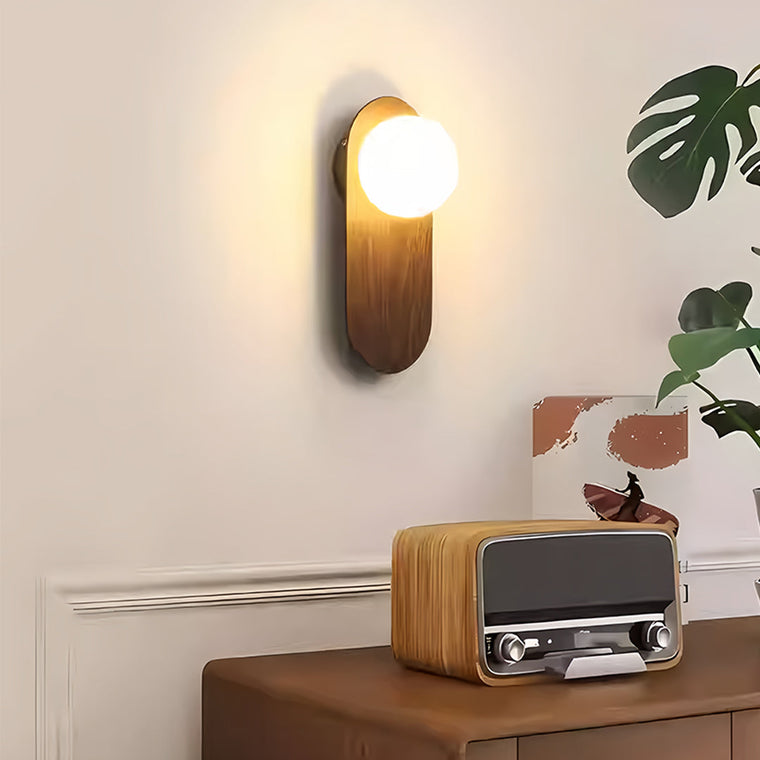 LED Lights For Wall Mid-Century Minimalist Wood Grain Wall Lights - product view 1