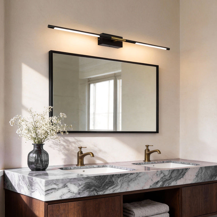 Contemporary Vanity Light Bar Black Linear LED Light - product view 1