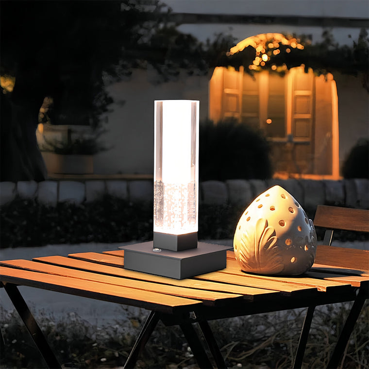Square Table Lamp Cordless Bubble Modern Dimmable LED Nightstand Lamp - product view 1