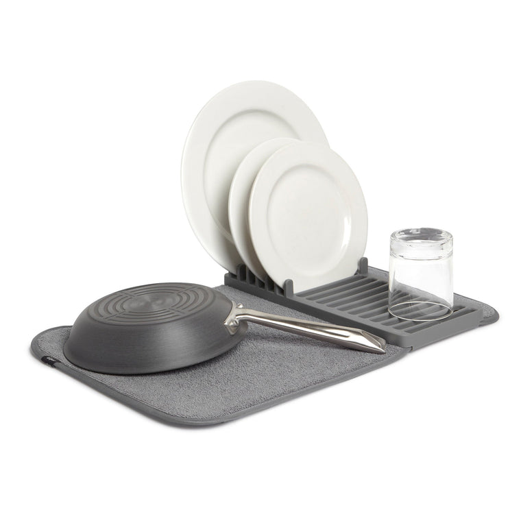 UDry Mini Dish Drying Rack with Mat - product view 1