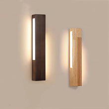 Japanese Wall Light for Bedside Aluminum Wood LED Lamp - product view 5