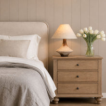 Gray Ceramic Table Lamp Wabi-Sabi Bedside Accent Light - product view 3