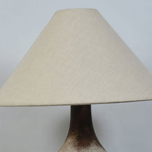 Gray Ceramic Table Lamp Wabi-Sabi Bedside Accent Light - product view 8