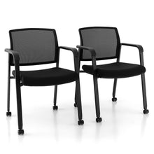 Waiting Room Chair Set, Rolling Office Desk Chairs with PU Wheels (2 / 4 / 6 / 8 / 10 / 12 Pack Options) - product view 1