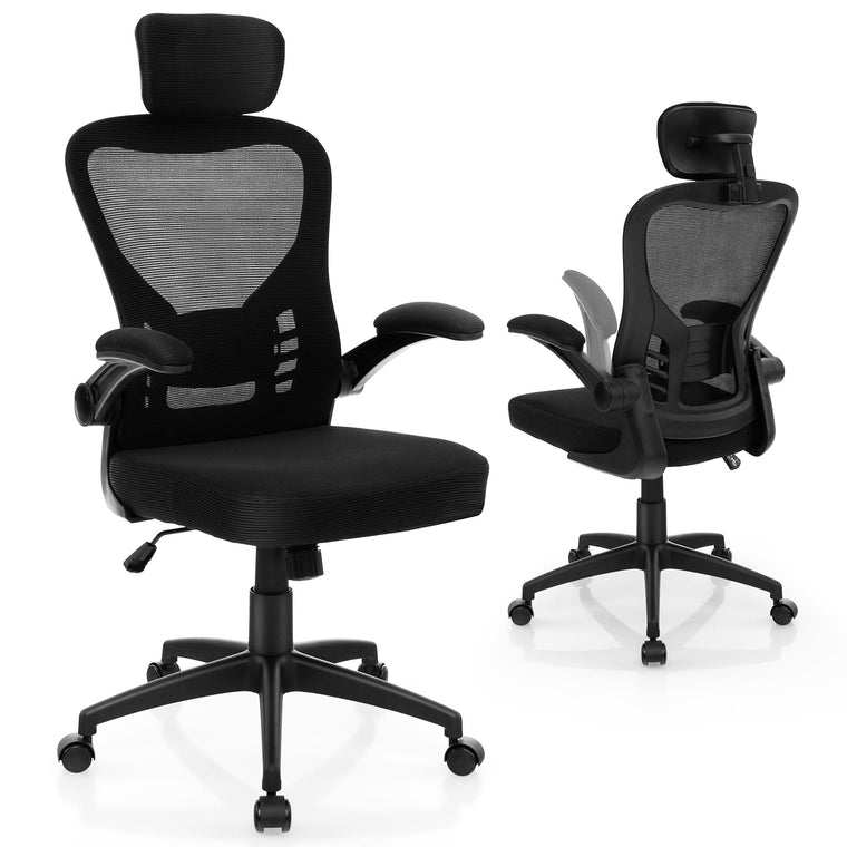 Ergonomic Mesh Office Chair, Home Office Desk Chair with Adjustable Headrest and Lumbar Support - product view 1