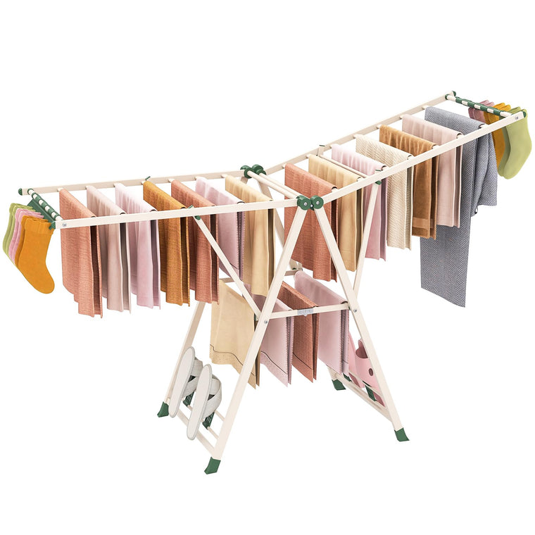 72.5 Inches Clothes Drying Rack with Height Adjustable Wings - product view 1