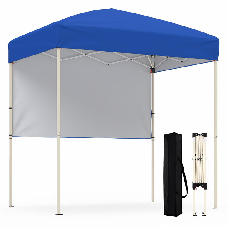 6 x 4 FT Pop Up Canopy UPF50+ Easy Setup Tent w/ 1 Half Sidewall - product view 1
