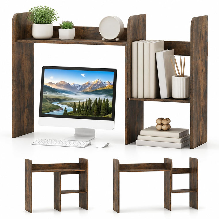 Extendable Desktop Bookshelf for College Dorm Hom - product view 1