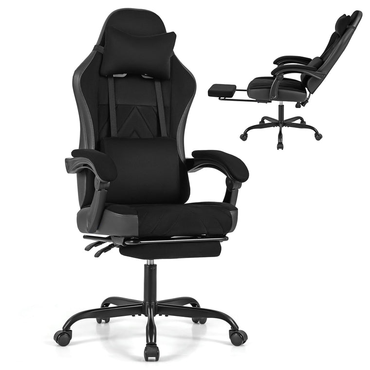 Gaming Chair Height Adjustable Computer Chair with Headrest Lumbar Support - product view 1