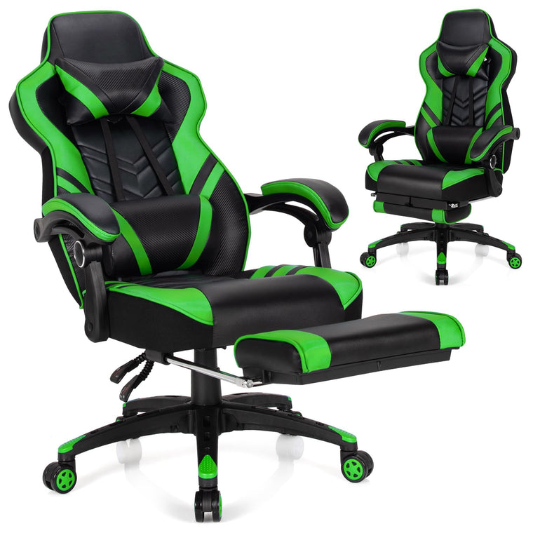 Gaming Chair, Computer Chair with Footrest and Lumbar Support - product view 1