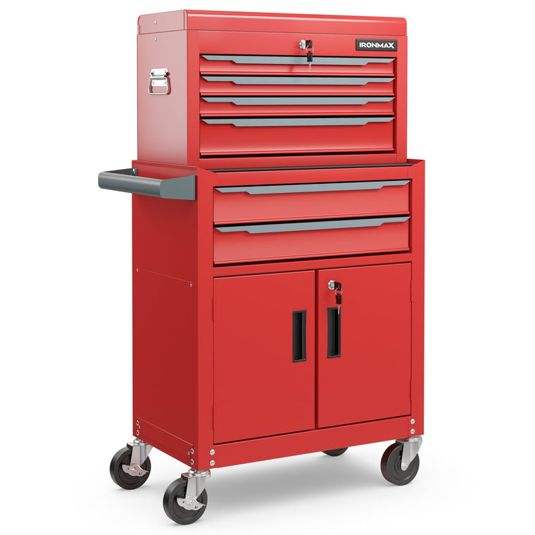 Tool Chest, 6 Drawers Extra Large Rolling Too Storage Cabinet with 4” Universal Lockable Wheels - product view 1