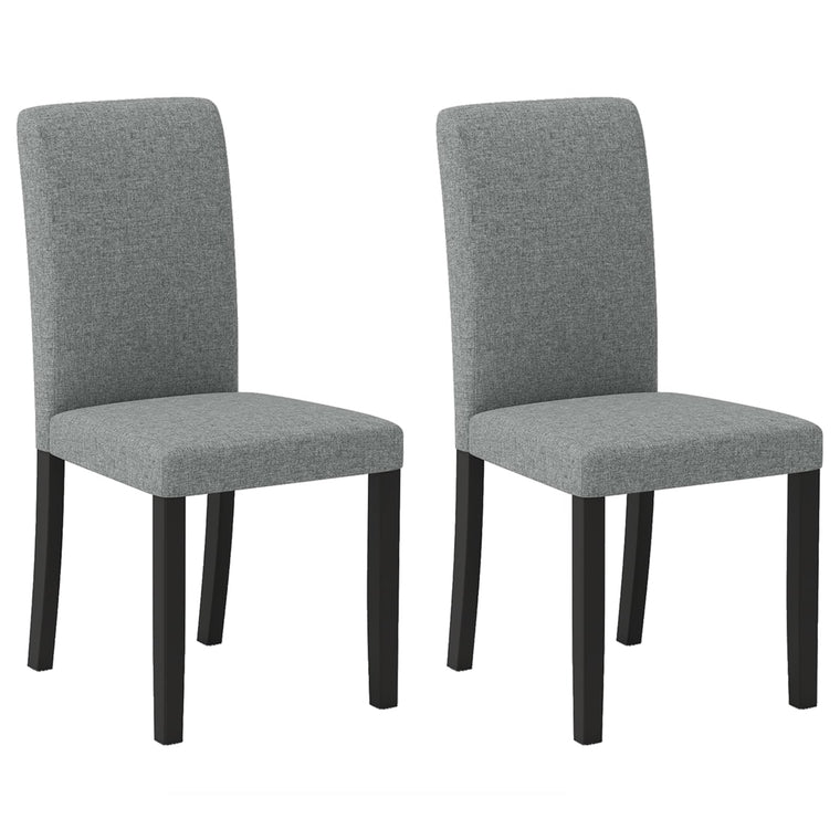 Set of 2/4 Upholstered Dining Chairs - Mid-Century Modern Fabric Parson Chairs - product view 1