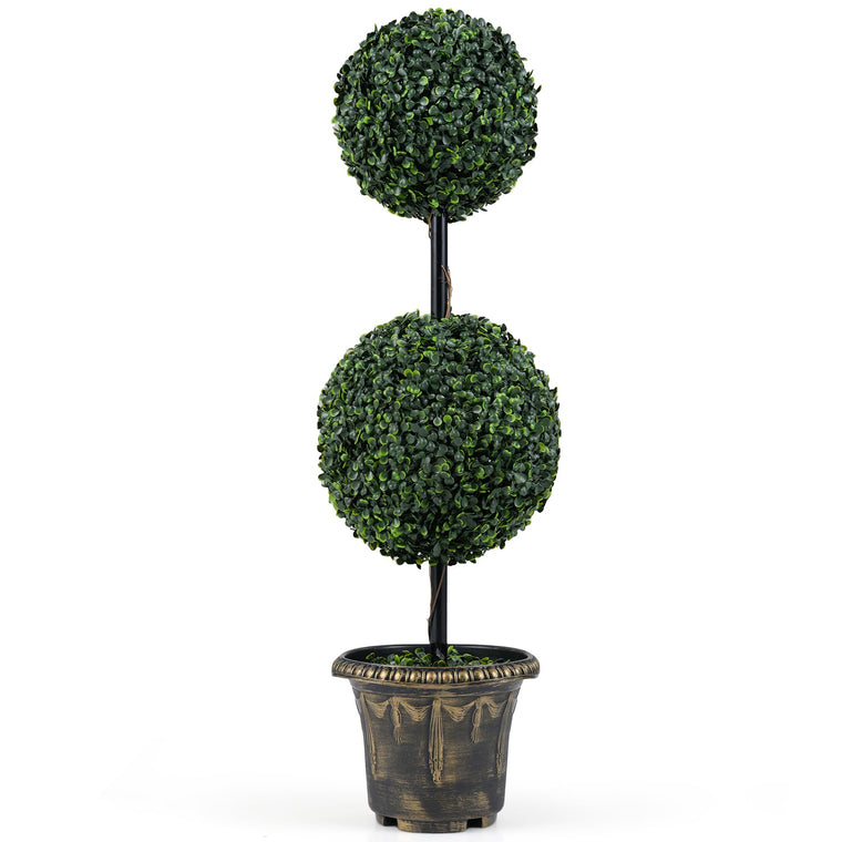3 FT Artificial Boxwood Topiary Tree(1/2) - product view 1