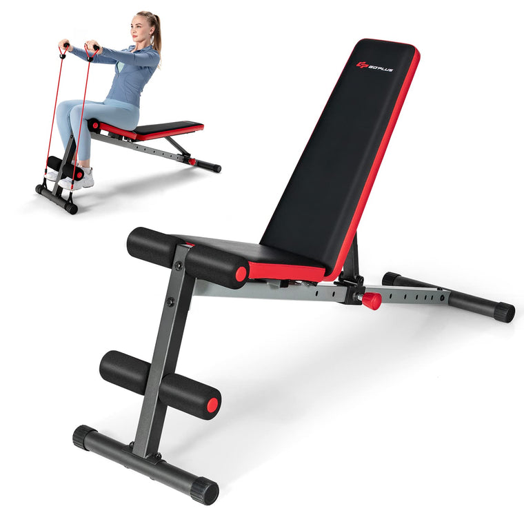 Adjustable Weight Bench, Workout Bench with 9-Level Adjustable Backrest - product view 1