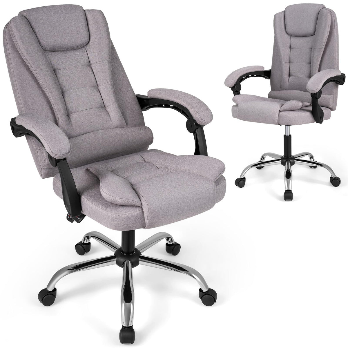 Office Executive Chair | Ergonomic Big High Back Computer Chair with Linkage Armrests - product view 1