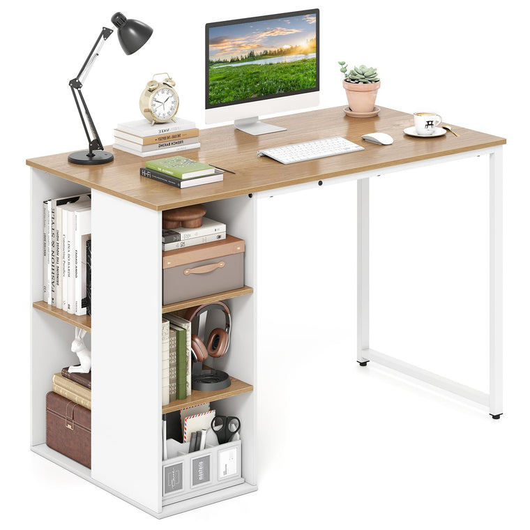Computer Desk with Storage Shelves for Bedroom - product view 1