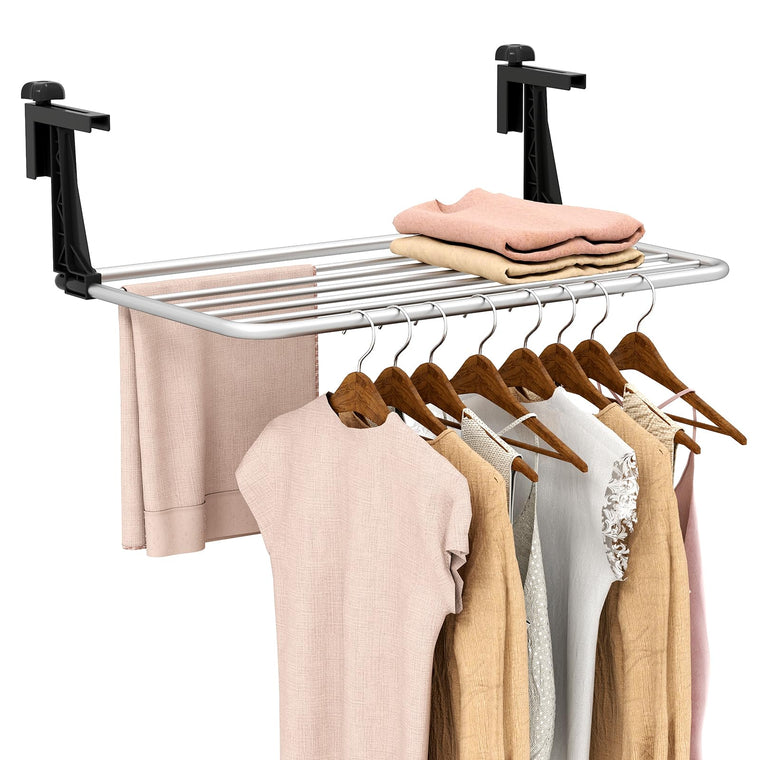 Portable Clothes Drying Rack 25.5"/31" Aluminum Hanging Laundry Rack - product view 1
