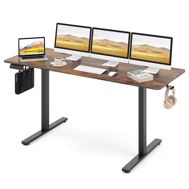 63" x 24" Electric Standing Desk with Adjustable Height - product view 1
