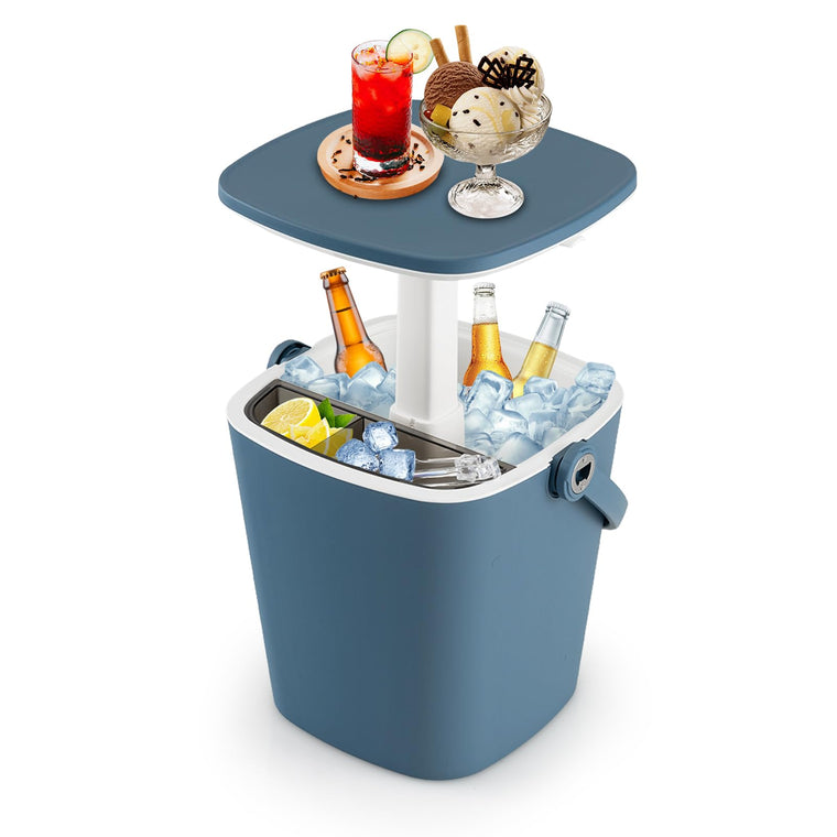 Cooler Table, Portable 4 Gallon All-Weather Beer and Wine Table Cooler with Handle - product view 1