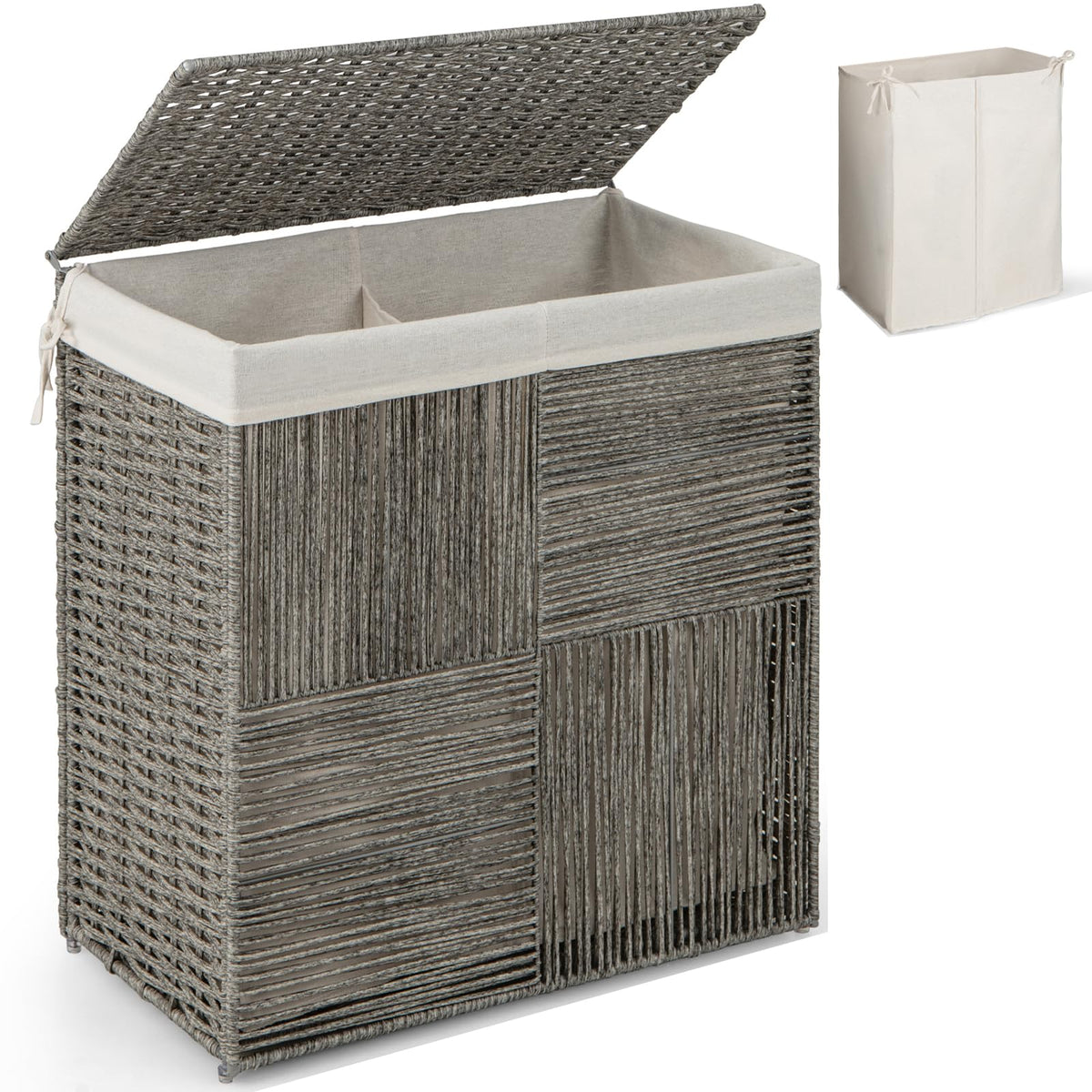 Laundry Hamper with Lid - product view 1