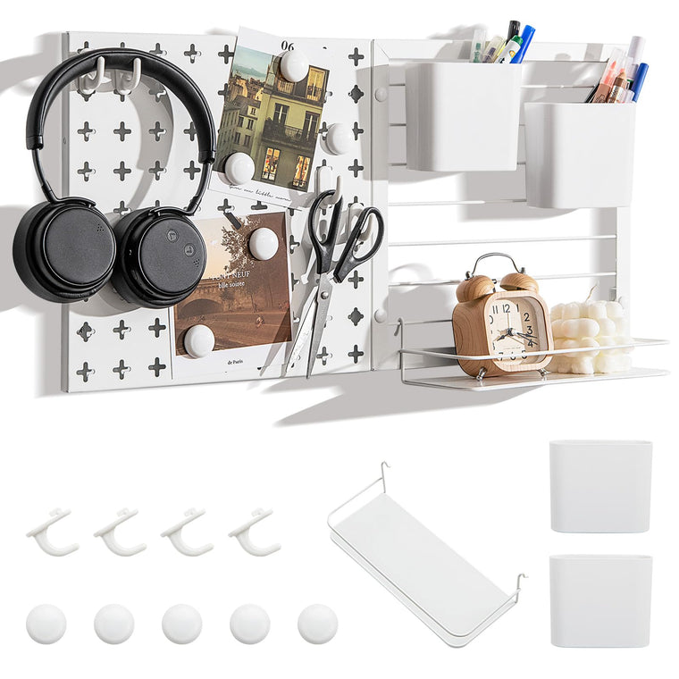 Peg Board, Metal Pegboard Kit with 2 Pegboard Panels - product view 1