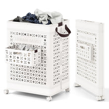 75L Collapsible Laundry Basket with Wheels - product view 1