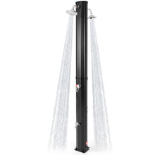 7.2 FT Solar Heated Shower, Outdoor Shower with Dual Swivel Shower Heads & 2 Foot Showers - product view 1