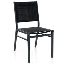 Outdoor Patio Dining Chair, Armless Dining Chair with Breathable Fabric Seat & Backrest - product view 1