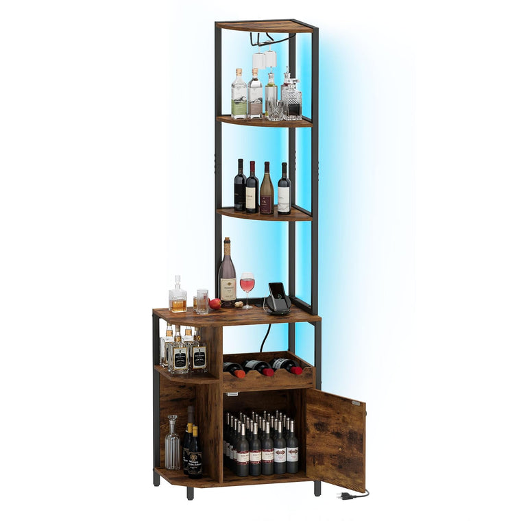 Corner Bar Cabinet w/Power Outlets - product view 1
