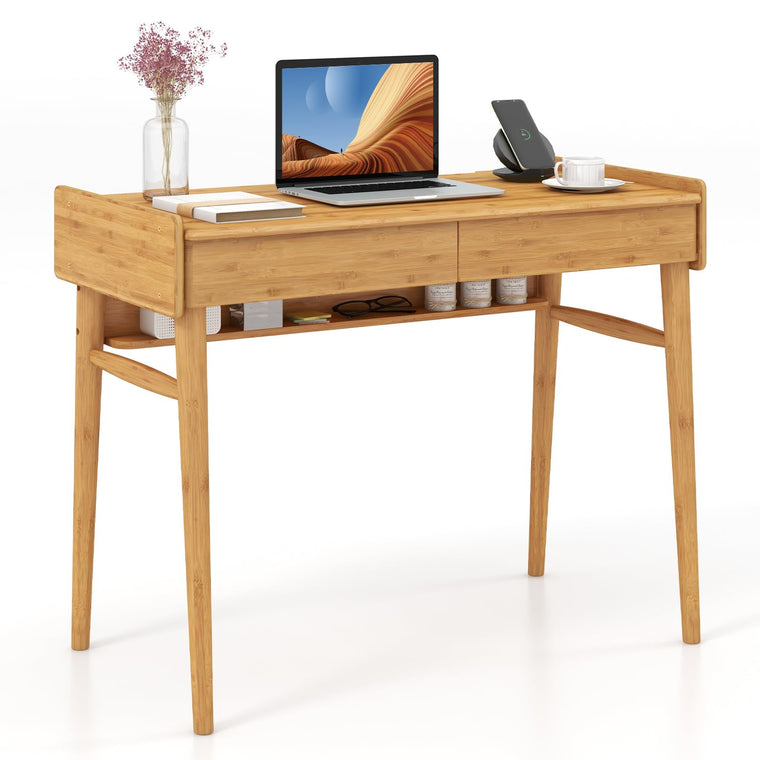 Computer Desk, 39.5" Bamboo Home Office Desk - product view 1